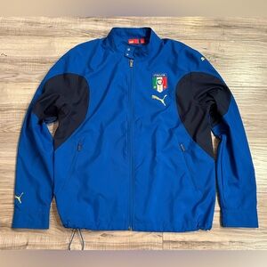 Puma Italia FIGC Track Jacket Men’s Medium | Circa 2006–2008 | Blue Gold I NWOT